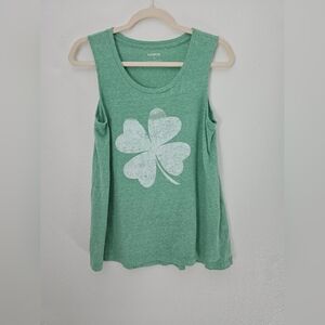 Express Green Clover Tank Top